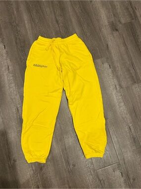 Pangaia Yellow Drawstring Joggers